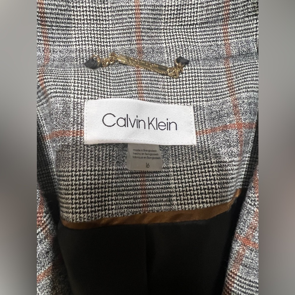 NWT Calvin Klein Women's Blazer Single Button Closure - Picture 6 of 8